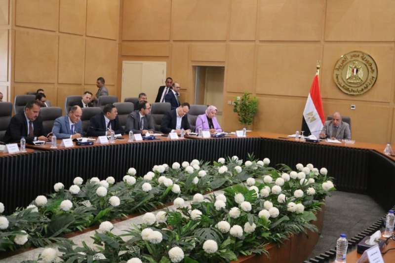 وزير الكهرباء خلال الاجتماع