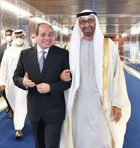 بن زايد و السيسي 