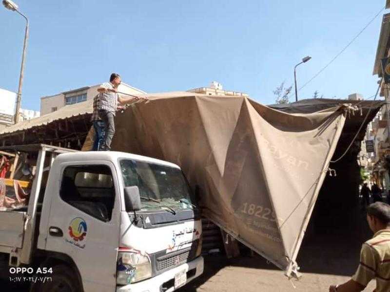 رفع 1542 حالة إشغال طريق مخالف خلال حملات مكبرة بنطاق 7 مراكز بالبحيرة