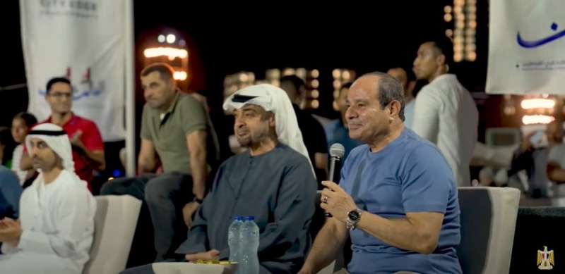السيسي ورئيس الإمارات