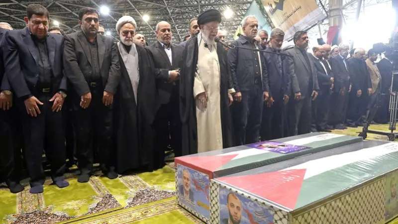 عقد صلاة الجنازة على هنية