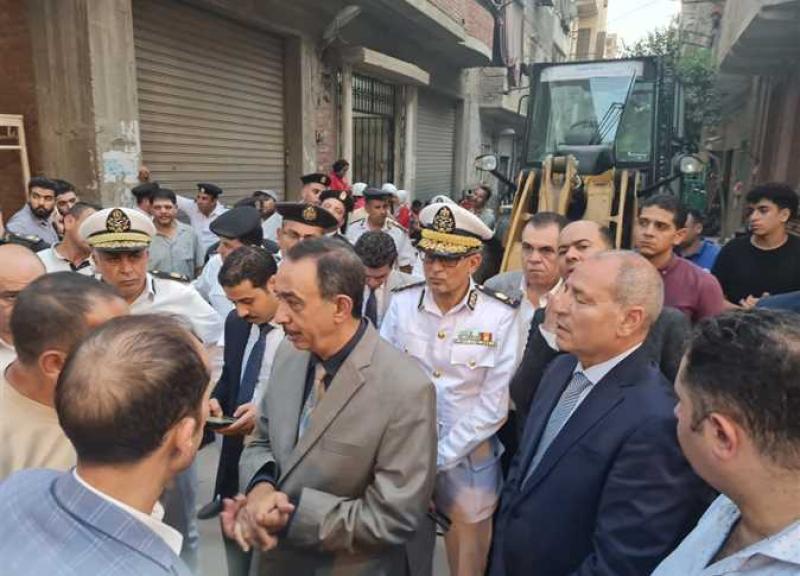 موقع انهيار عقار روض الفرج 