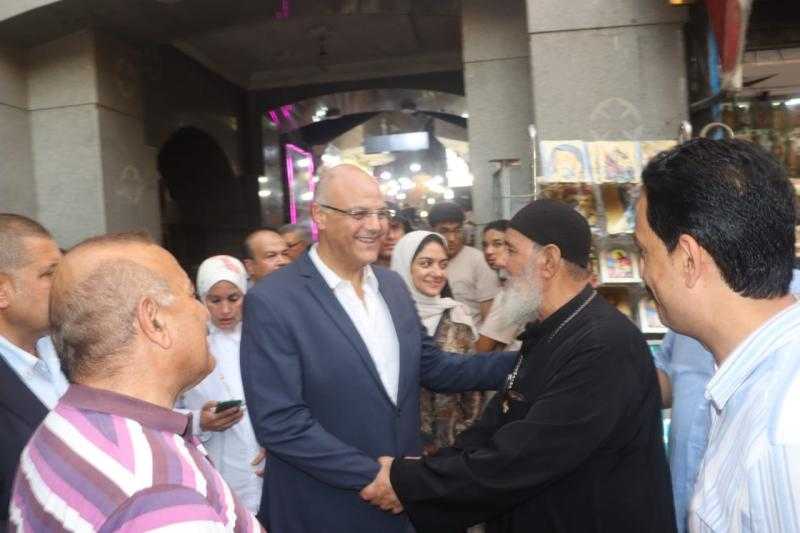 محافظ القليوبية يشارك المسيحيين فرحة مولد السيدة العذراء بمسطرد