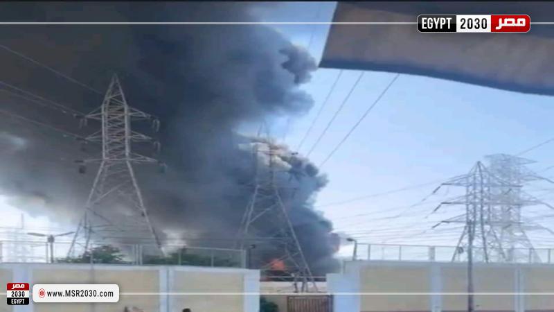 السيطرة على حريق محدود بمحطة محولات ايتاى البارود