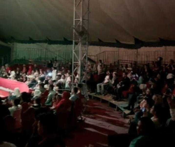 إقبال جماهيري على حفلات سيرك محمد الحلو بمارينا 2
