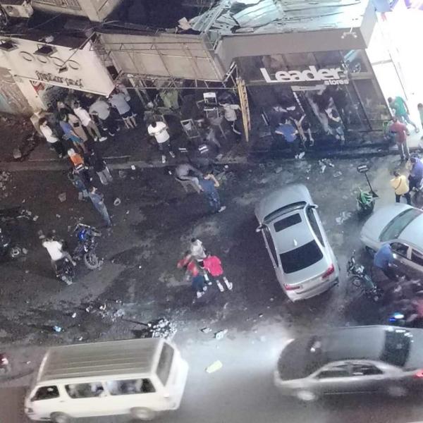 حريق محل هواتف في فيصل 
