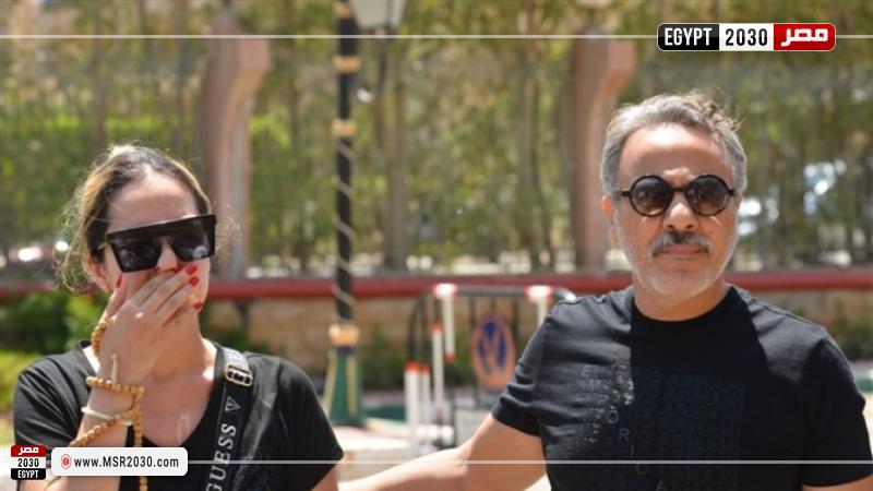 إيهاب فهمي وزوجته يسرا