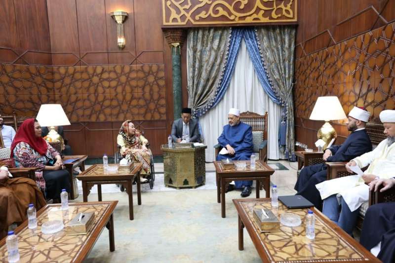فضيلة الإمام الأكبر الدكتور أحمد الطيب، شيخ الأزهر خلال اللقاء