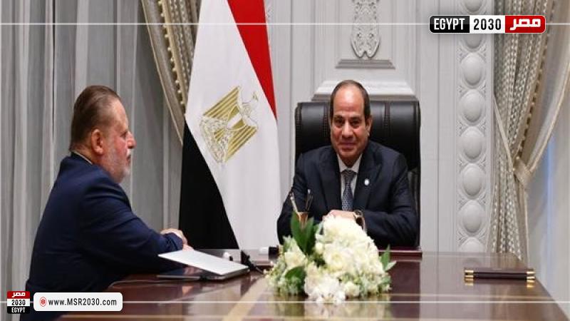 الرئس السيسي ومحافظ البنك المركزي