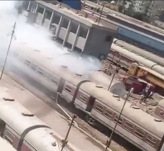 حريق محطة مصر