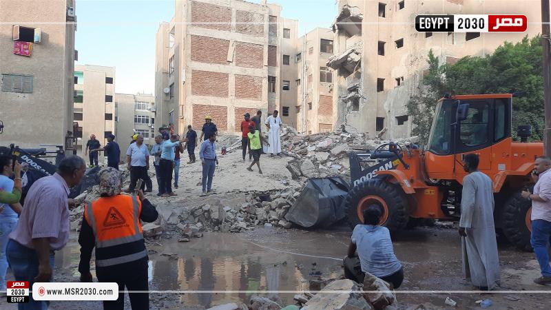 انهيار عقار الاسماعيلية