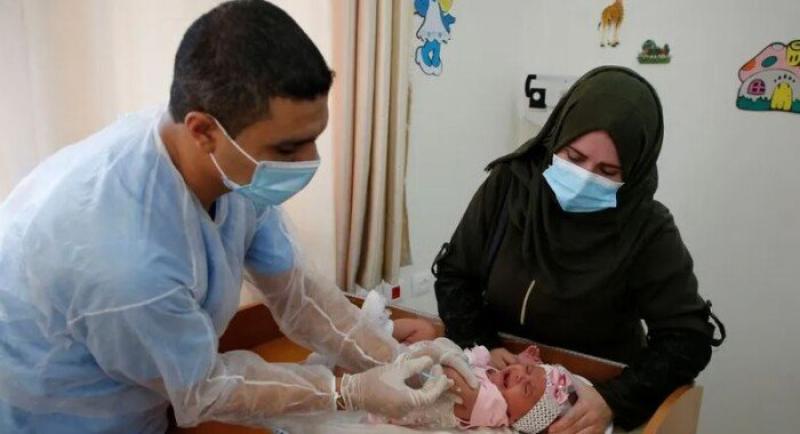 حملة للتطعيم ضد شلل الأطفال في غزة (أرشيفية)