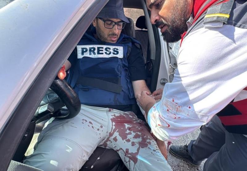 عاجل.. إصابة 4 صحفيين باستهداف مباشر من قبل قوات الاحتلال في كفر دان غرب جنين