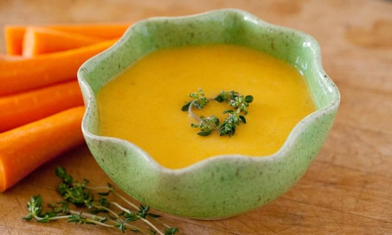 شوربة الذرة والجزر 