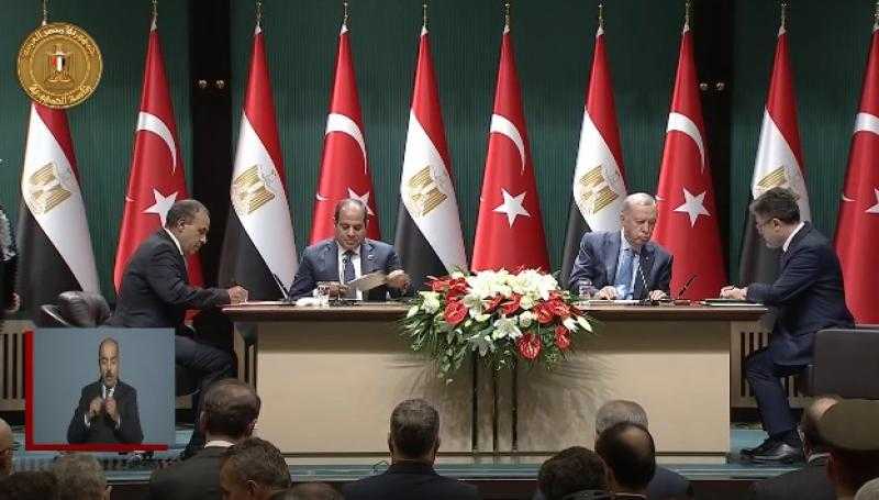 السيسي: نهدف لرفع التبادل التجاري مع تركيا إلى 15 مليار دولار السنوات المقبلة