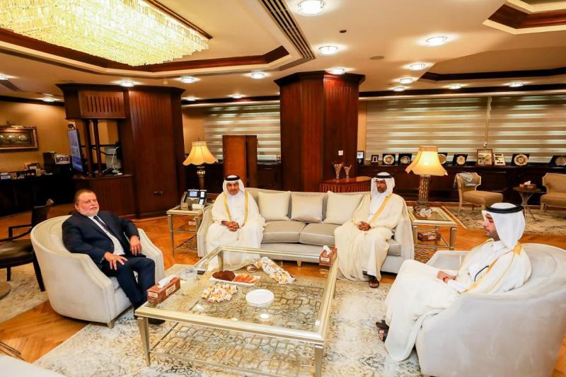 محافظ البنك المركزي يلتقي وزير المالية القطري لبحث التعاون المشترك