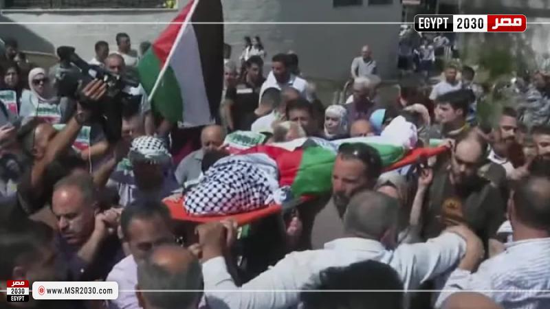 تشييع جثمان المتضامنة الأمريكية عائشة نور