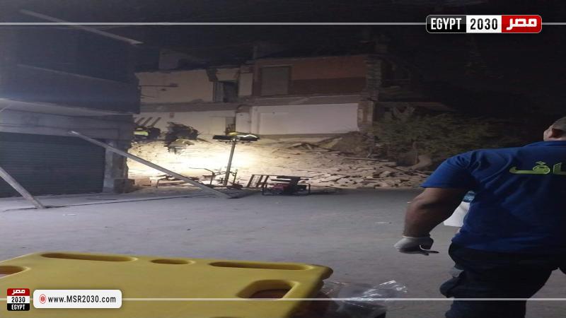 عقار شبرا مصر المنهار