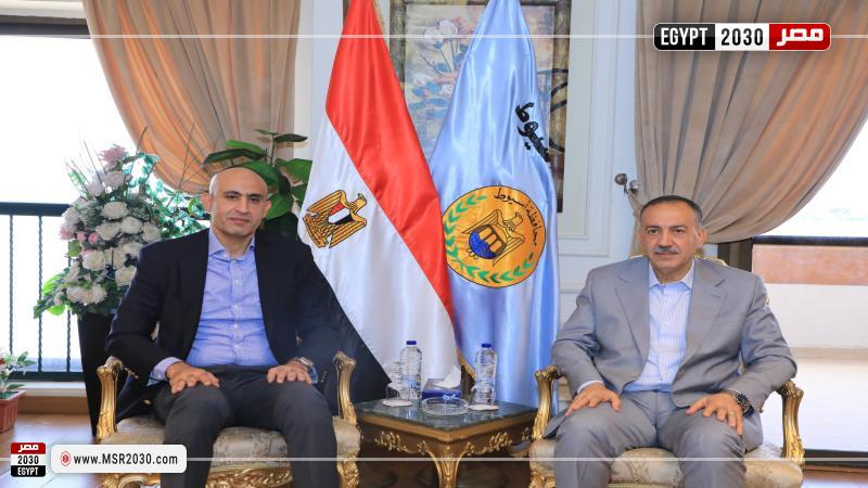وزير التعليم مع محافظ أسيوط