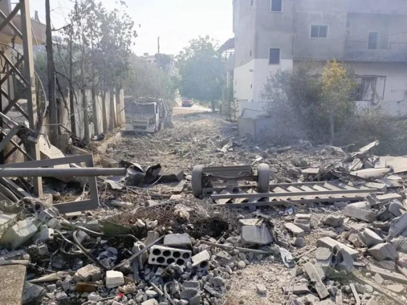 دمار جراء الغارات الإسرائيلية على جنوب لبنان