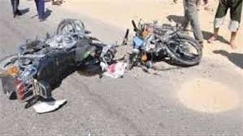 حادث تصادم دراجتين 
