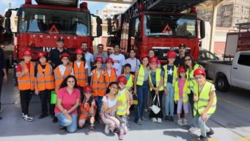 الحماية المدنية بالإسكندرية تستقبل زيارة لعدد من طلاب المرحلة الإبتدائية