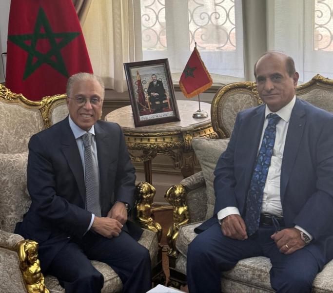 السفير المغربي ورئيس الغرفة التجارية 