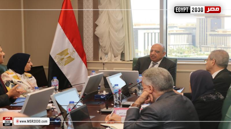 وزير الكهرباء خلال الاجتماع