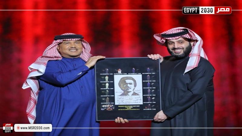 المستشار تركي آل الشيخ والفنان محمد عبده