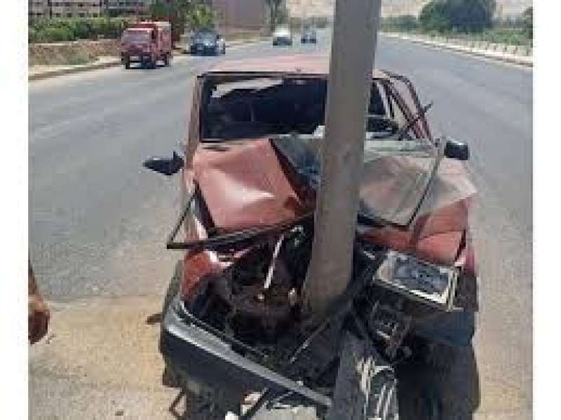 حادث تصادم  بالطريق الزراعى بأسوان 