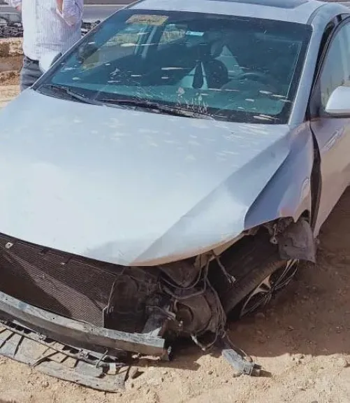 حادث سيارتين ملاكي