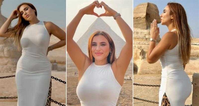 هلا السعيد تشارك جمهورها صورًا من زيارتها لأهرامات الجيزة