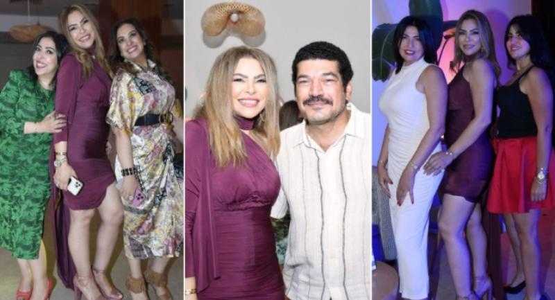 ألفت عمر تحتفل بعيد ميلادها مع أصدقائها