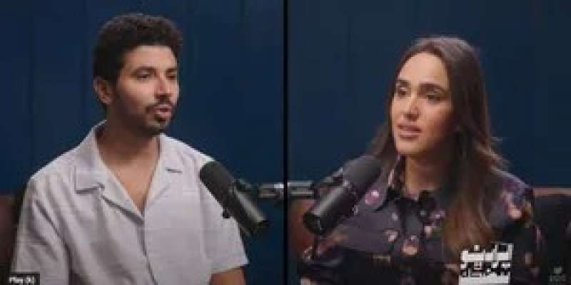 محمد أنور مع الإعلامية فاطمة مصطفى 
