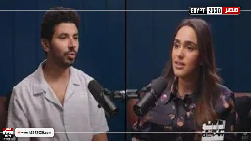 محمد أنور مع الإعلامية فاطمة مصطفى