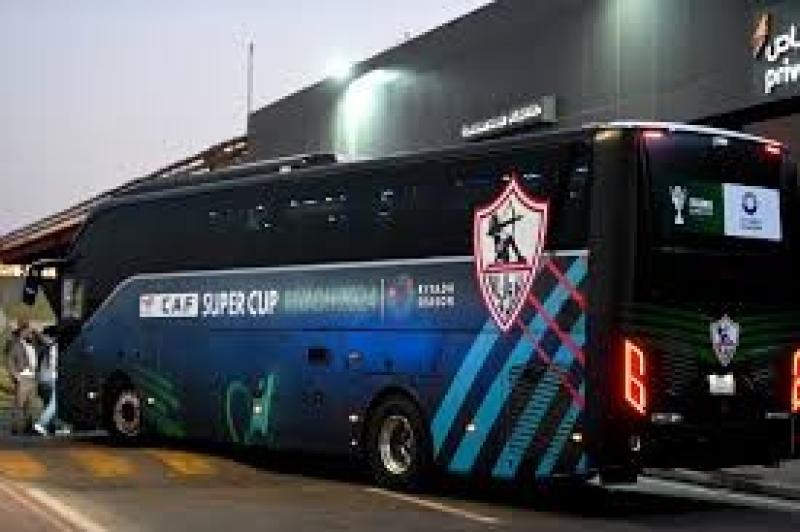 تحرك حافلة الزمالك لاستاد محمد بن زايد لمواجهة الأهلي في السوبر المصري