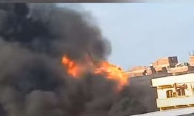 حريق مصنع 