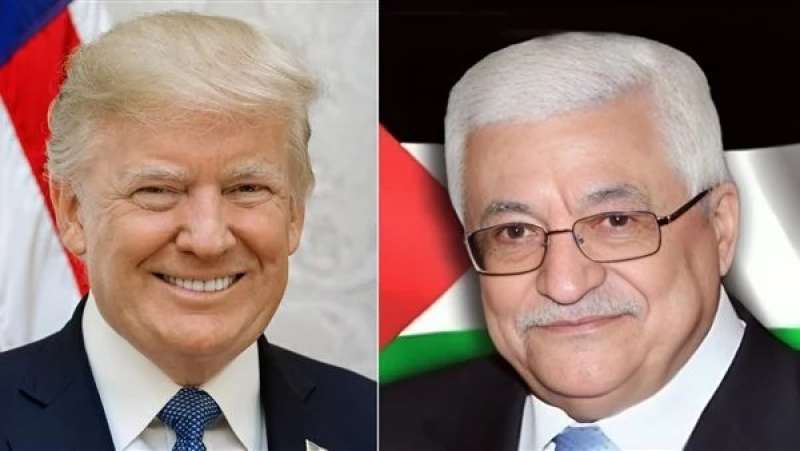 الرئيس الأمريكي المنتخب دونالد ترامب،والرئيس الفلسطيني محمود عباس
