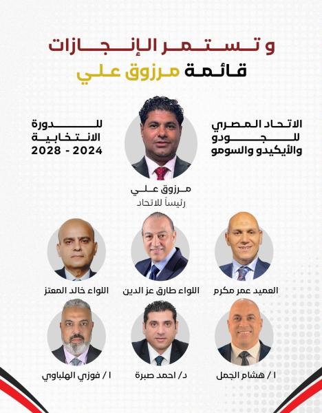 مرزوق علي يعلن قائمته في انتخابات اتحاد الجودو
