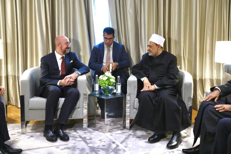 شيخ الأزهر ورئيس المجلس الأوروبي