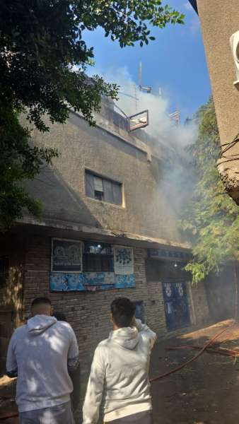 حريق مصنع شبرا 