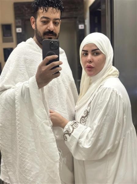 إسماعيل الليثي وزوجته