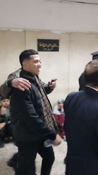 إمام عاشور  فى المحكمة