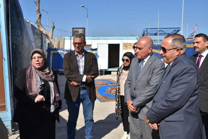 محافظ بورسعيد ورئيس جهاز تعمير سيناء يتفقدان مشروع تطوير شارع عزمي وأعمال تطوير شارع العبور