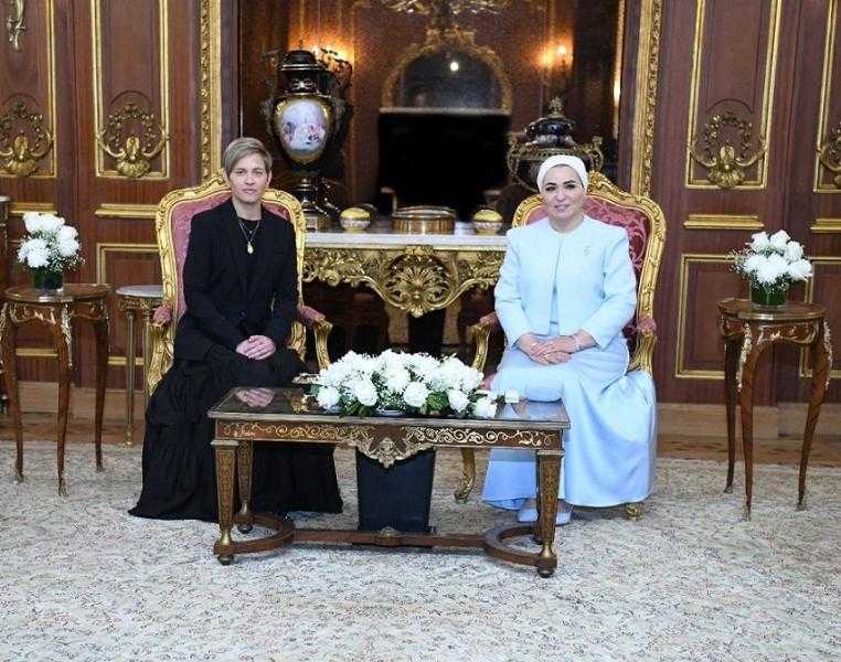 انتصار السيسي: زيارة قرينة رئيس جمهورية كولومبيا فرصة ثمينة لتعزيز الحوار والتعاون بين بلدينا