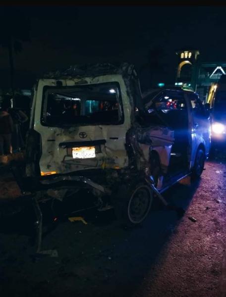حادث تصادم بطريق اسكندرية 
