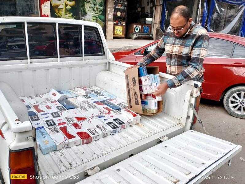 إحباط محاولة تهريب 37 ألف عبوة سجائر مجهولة المصدر بمطروح