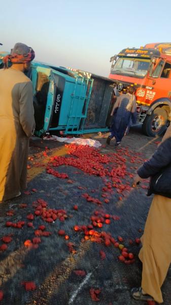 حادث إنقلاب سيارة 