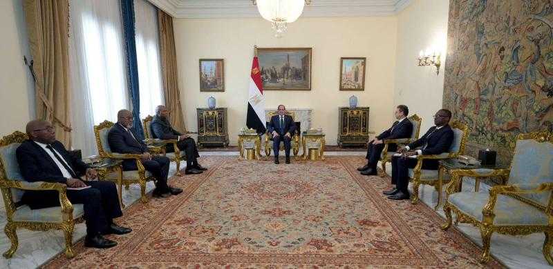 السيسي يستقبل مستشار الأمن الداخلي لرئيس جمهورية الكونغو الديمقراطية