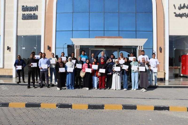 ختام الدورة التدريبية لحقوق الإنسان بجامعة طيبة التكنولوجية بالأقصر